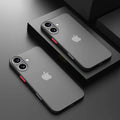 Luxury Armor Bumper Shockproof Case For iPhone 17 16 15 14 Plus 11 12 13 Mini Pro XR X Xs Max 17 Air Silicone Hard Bumper Cover