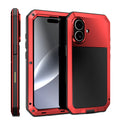 Heavy-duty protective armor metal aluminum shell iPhone 17 16 15 14 13 Mini 12 Pro 11 XS Max XR 16e shockproof protective case