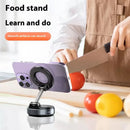 Foldable Electric Vacuum Magnetic Car Mount Strong Suction Stand for iPhone 12/13/14/15/16 Cell Phone Holder for Live Streaming