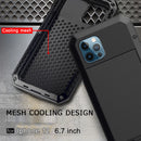 Heavy-duty protective armor metal aluminum shell iPhone 17 16 15 14 13 Mini 12 Pro 11 XS Max XR 16e shockproof protective case