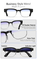 2026 New 4K HD AI Smart Glasses Men 800W Pixel Camera Take a Picture 32GB WIFI Transmission Voice Assistant Smart Glasses Women