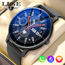 LIGE Relógio Inteligente Esporte Ao Ar Livre Fitness Bluetooth Chamada Assistente de voz À Prova Dwaterproof água liquidação Smartwatch masculino para Android IOS