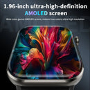 1.96'' AMOLED HD Screen R60 Bluetooth Call Smartwatch for Men Women Blood Oxygen Health Monitoring Fitness Tracking Smart Watch