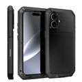Heavy-duty protective armor metal aluminum shell iPhone 17 16 15 14 13 Mini 12 Pro 11 XS Max XR 16e shockproof protective case