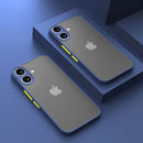 Luxury Armor Bumper Shockproof Case For iPhone 17 16 15 14 Plus 11 12 13 Mini Pro XR X Xs Max 17 Air Silicone Hard Bumper Cover