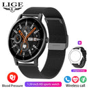 LIGE Relógio Inteligente Esporte Ao Ar Livre Fitness Bluetooth Chamada Assistente de voz À Prova Dwaterproof água liquidação Smartwatch masculino para Android IOS