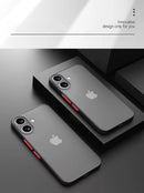 Luxury Armor Bumper Shockproof Case For iPhone 17 16 15 14 Plus 11 12 13 Mini Pro XR X Xs Max 17 Air Silicone Hard Bumper Cover