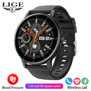 LIGE Relógio Inteligente Esporte Ao Ar Livre Fitness Bluetooth Chamada Assistente de voz À Prova Dwaterproof água liquidação Smartwatch masculino para Android IOS