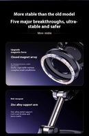 Foldable Electric Vacuum Magnetic Car Mount Strong Suction Stand for iPhone 12/13/14/15/16 Cell Phone Holder for Live Streaming