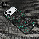 100% Real Forged Glossy Green Carbon Fiber Case for iPhone 17Pro Max Super Light Protective 17 Pro 17 Promax Luxury Phone Cover
