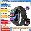 1.96'' AMOLED HD Screen R60 Bluetooth Call Smartwatch for Men Women Blood Oxygen Health Monitoring Fitness Tracking Smart Watch