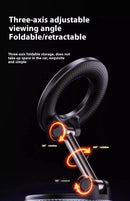 Foldable Electric Vacuum Magnetic Car Mount Strong Suction Stand for iPhone 12/13/14/15/16 Cell Phone Holder for Live Streaming