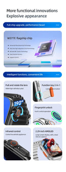 DW100 Pro Updated DW200 Pro 5G LTE Full Netcom Android 13.0 Smartwatch Smart Watch With Rotary Camera Touch ID Infrared function