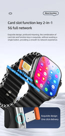 DW100 Pro Updated DW200 Pro 5G LTE Full Netcom Android 13.0 Smartwatch Smart Watch With Rotary Camera Touch ID Infrared function