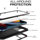 Heavy-duty protective armor metal aluminum shell iPhone 17 16 15 14 13 Mini 12 Pro 11 XS Max XR 16e shockproof protective case